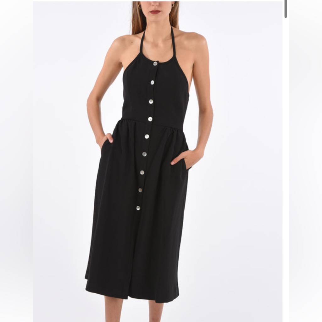 Opening Ceremony Black Midi Halter Dress Size 4